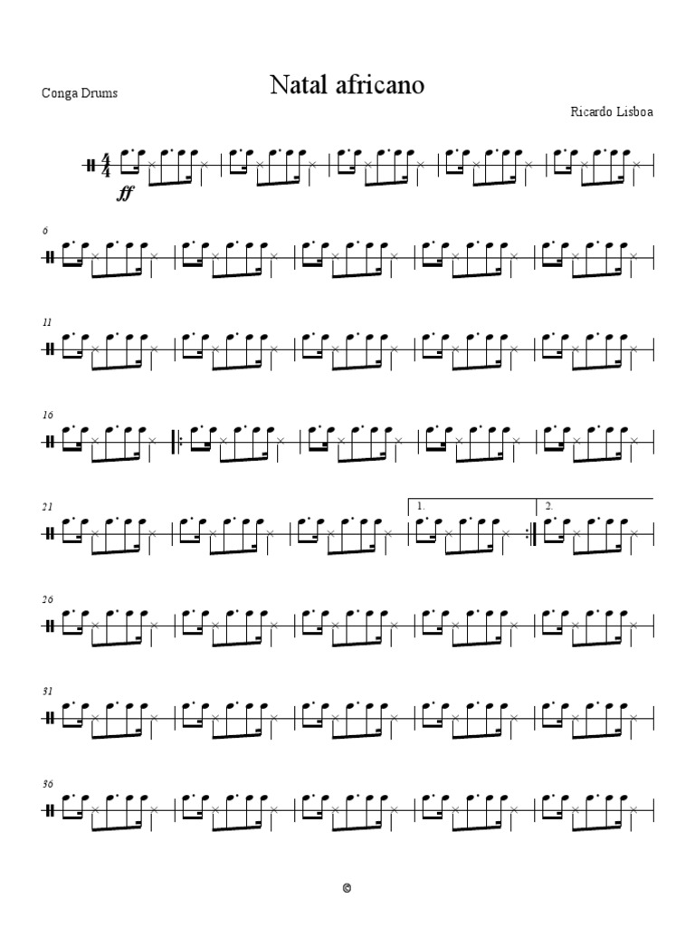 Natal Africano2 Conga Drums PDF