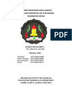 Laporan Praktikum Fisika Farmasi Penentuan Viskosistas Zat Alir Dengan Viskometer Hopler