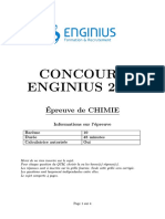 Enginius Sujet Chimie 2019