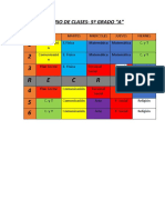 Horario 5º A