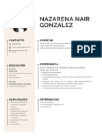 CV Nazarena Nair Gonzalez