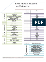 Dicionario de Simbolos Utilizados em Mat