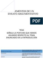 Elementos de Un Ensayo Argumentativo