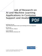 Handbook of Research On AI and Machine Learning Applications in Customer Support and Analytics