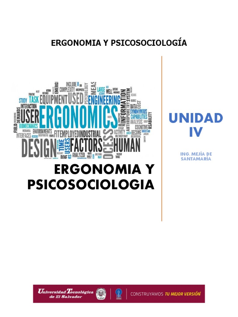 Ergonomía y Psicosociología Laboral | PDF | Factores humanos y ...