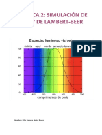 Simulación de La Ley de Lambert-Beer