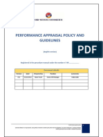 Consortium Annual Performance Appraisal Policy - Draft