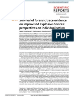 Survival of Forensic Trace Evidence On Improvised Explosive Devices: Perspectives On Individualisation