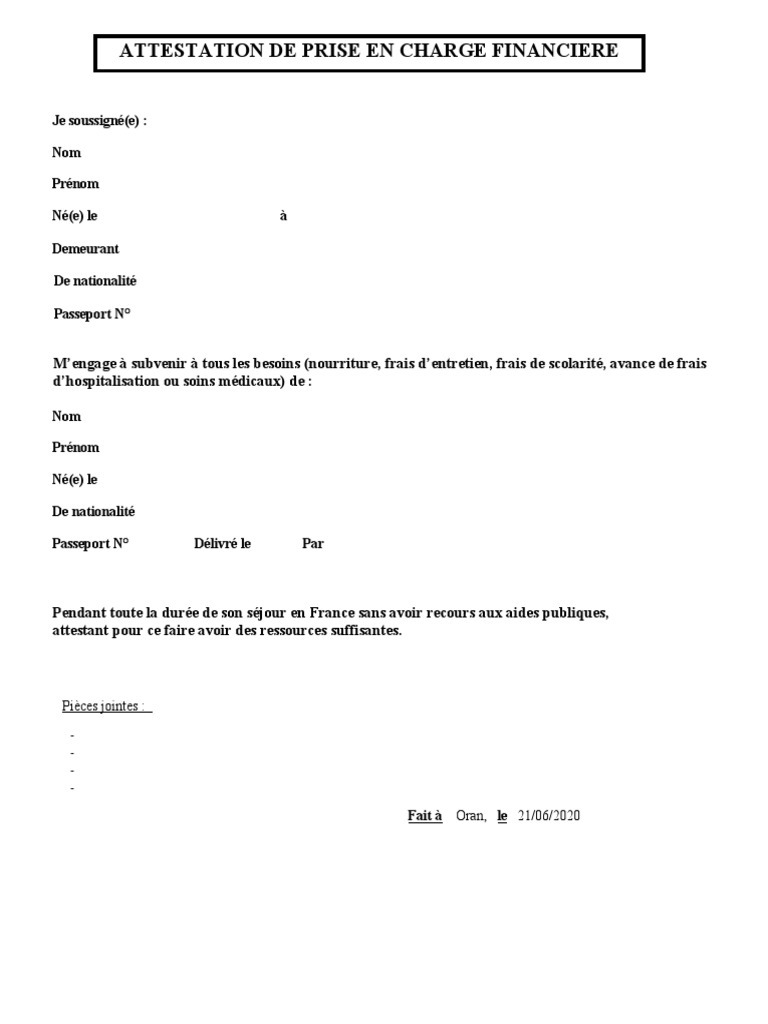 Lettres Attestations | PDF