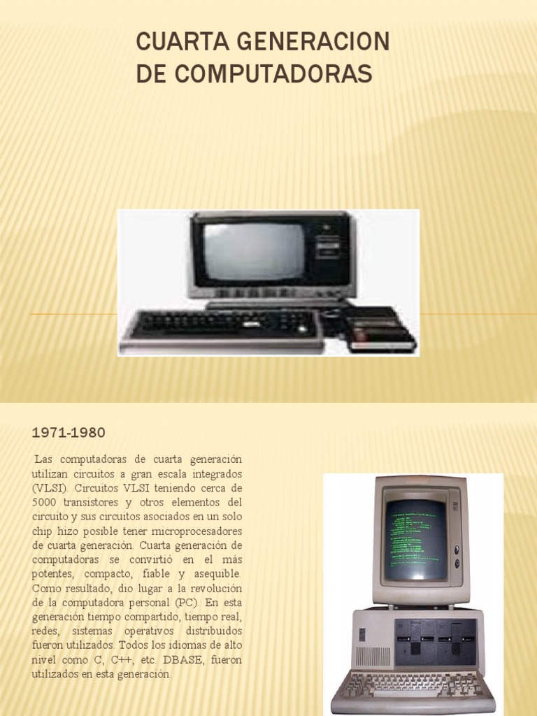 Cuarta Generacion de Computadoras | PDF | Almacenamiento de datos de la ...