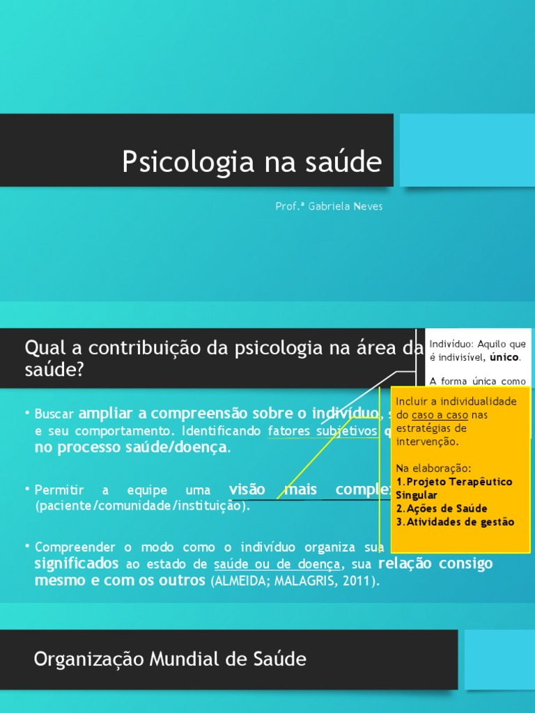Psicologia Na Saúde | PDF | Carreira e Crescimento | Autoajuda