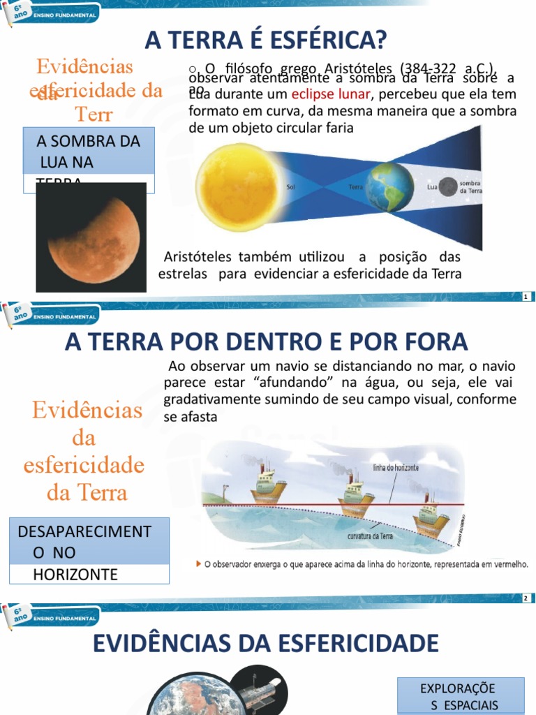 Evidências da Esfericidade da Terra | PDF | Terra | Atmosfera da Terra
