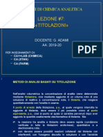 Lezione 7 - Titolazioni