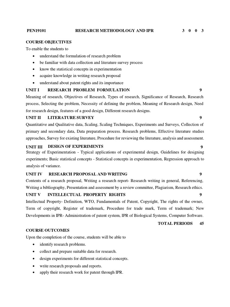 syllabus-research-methodology-ipr-pdf-statistics-intellectual