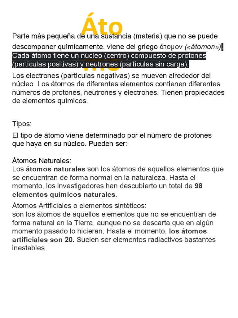 Atomos Y Teoria Atomica Pdf