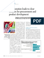 Case Study - Colaboration Leads To Clear Benifits For Procurement and Product Development