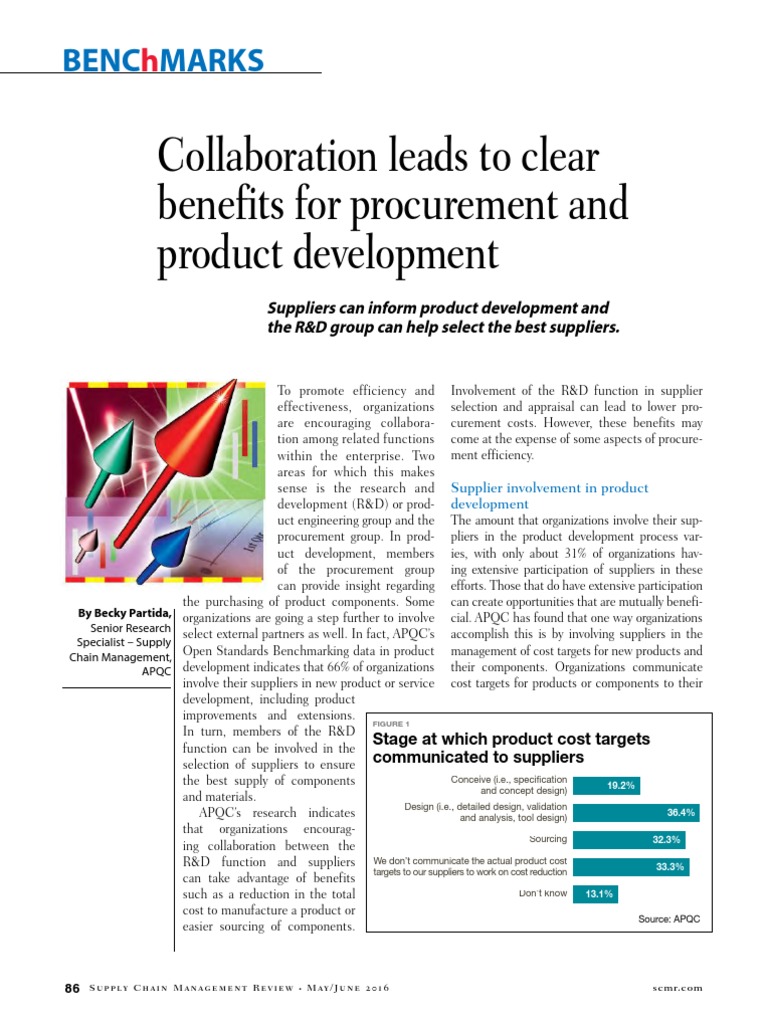 Case Study Colaboration Leads To Clear Benifits For Procurement and