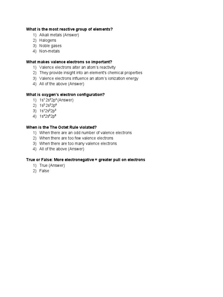 Kahoot Questions PDF