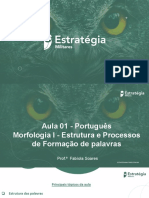 Aula 01 - Morfologia I - Prof Fabíola Soares