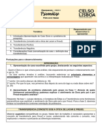 Estrutura de apresentação - Fase 3 - Psicanálise