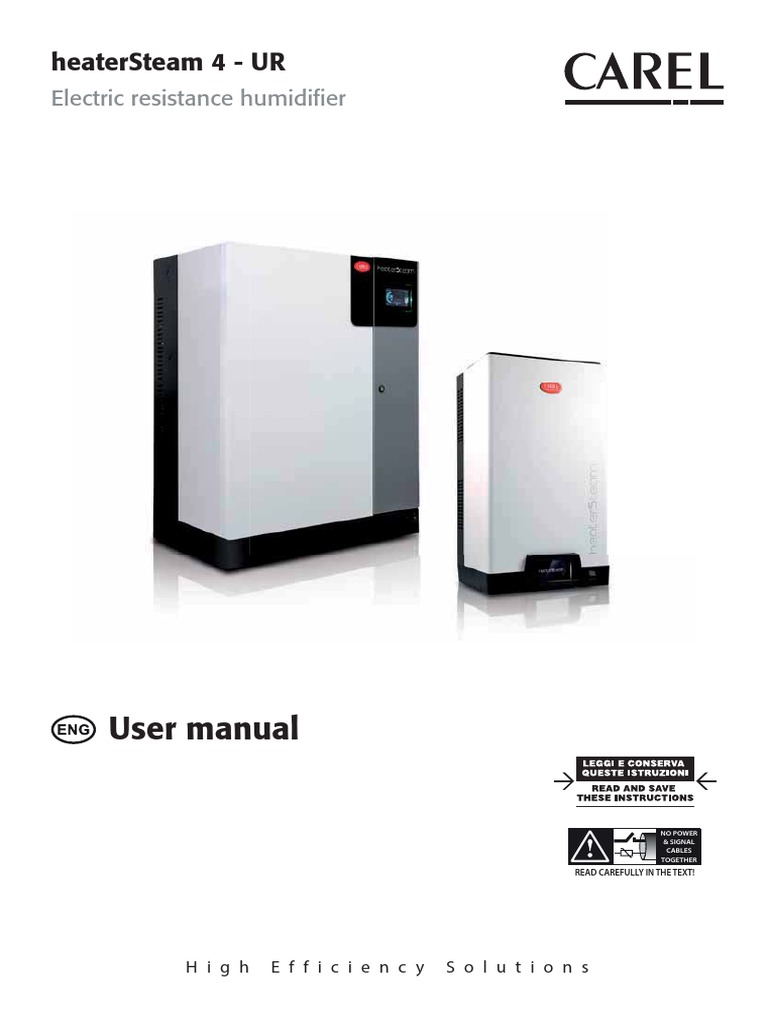CAREL Electric Humidifier User Manual | PDF