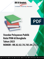 Standar Pelayanan Publik BPOM Bengkulu Tahun 2023 + Cover TTD