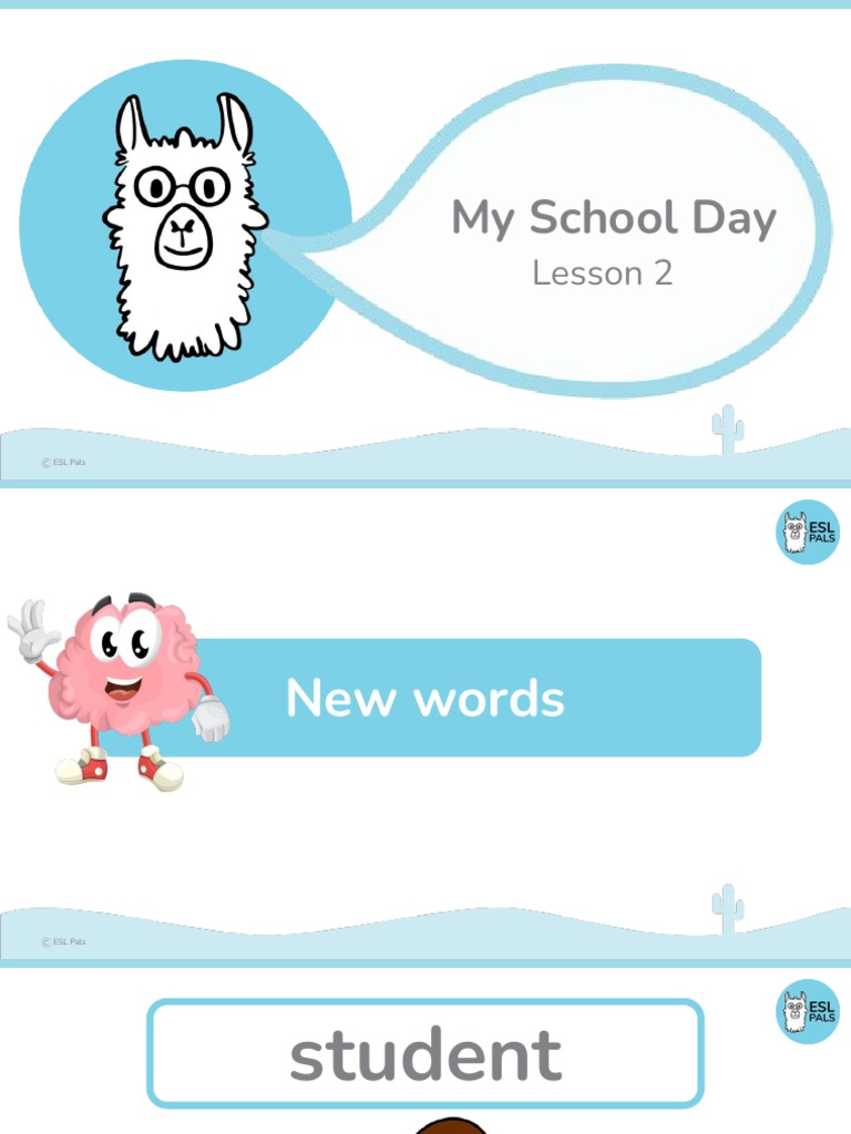 (0 - 2) My School Day | PDF | English As A Second Or Foreign Language ...