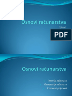 Predavanje 2 - Istorija Racunara, Generacije Racunara I Osnovni Pojmovieee