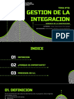 Gestion de La Integracion