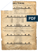 End Times ORC Character Sheets