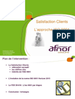 (AFNOR) Présentation - Satisfaction Client ISO 9001 - 2015