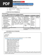 Experiencia de Aprendizaje 1 Segundo Grado