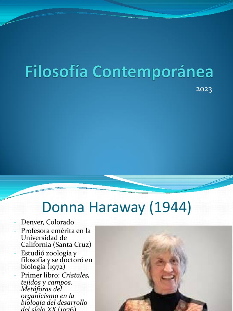 Clase 8 - Donna Haraway | PDF | Cyborg