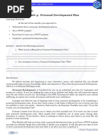 Module 3 Personal Development Plan