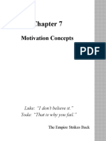 OB Chapter 7 Motivation Concepts