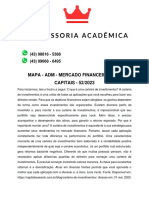 Mapa - Adm - Mercado Financeiro e de Capitais - 52 2023