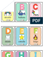 Tarjetas Letras Abecedario