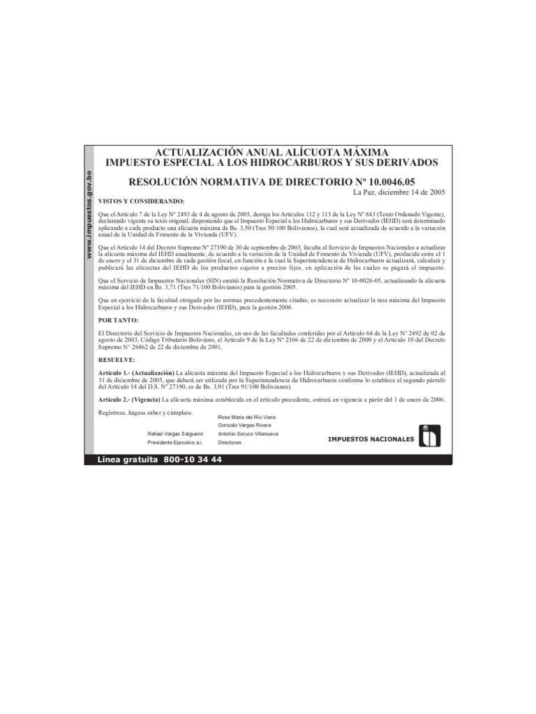 rnd10 0046 05 | PDF | Impuestos | Gobierno