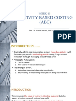 Activity-Based Costing (ABC) : WEEK-11