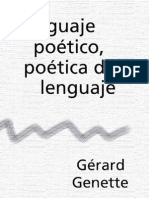 GENETTE GERARD - Lenguaje Poetico Poetica Del Lenguaje