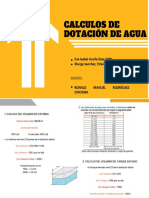 CALCULOS DE DOTACIÓN DE AGUA (1)