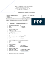 Examen Final Gramática II