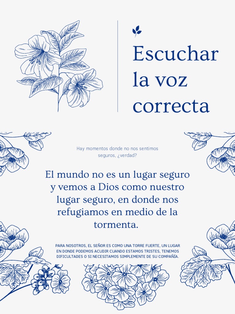 Escuchando la voz de Dios | PDF | Oración