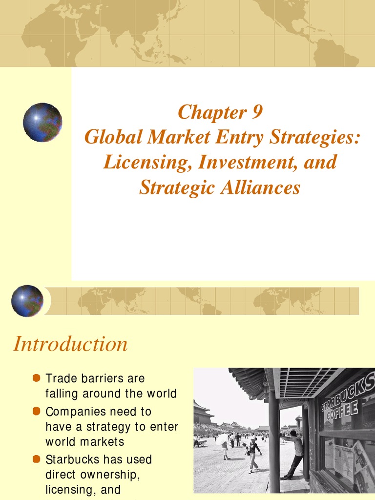 Global Market Entry Strategies Explained | PDF | Franchising | License