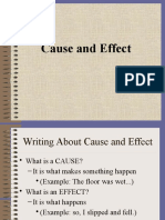 Cause and Effect Lab Report