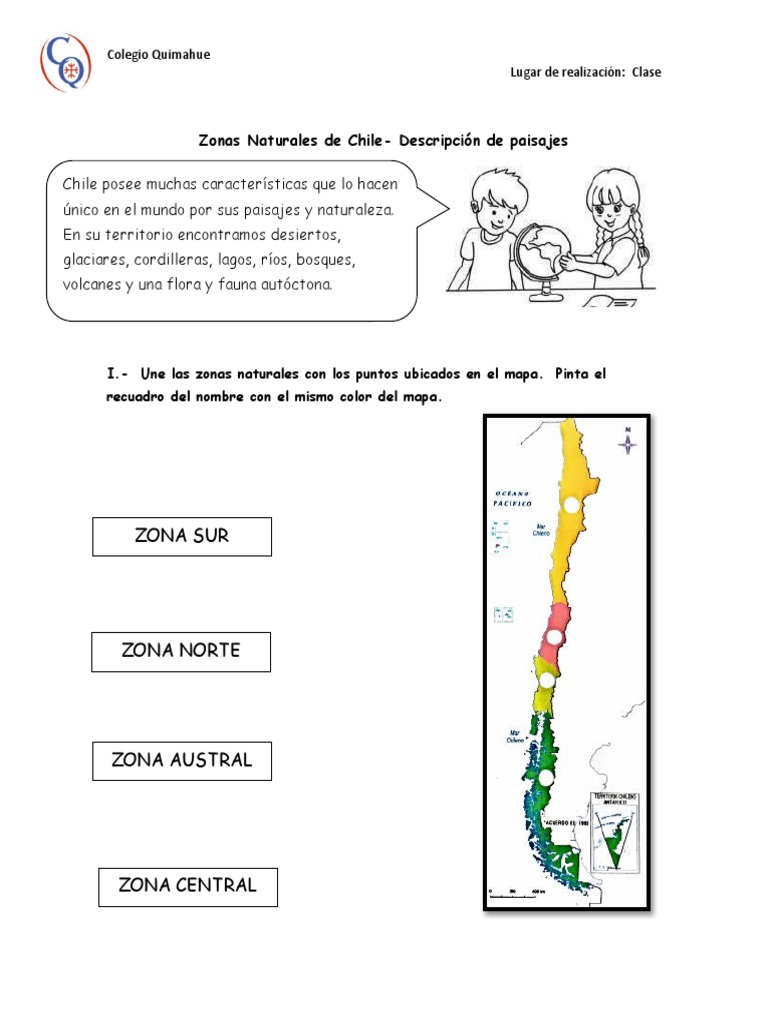 Guía de Aprendizaje Zonas Naturales de Chile | PDF