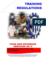 TR Food and Beverage Services NC II