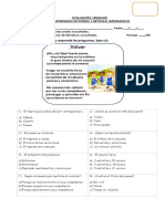 Evaluación Lenguaje Poema Articulo Informativo-Poema Neep