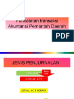 Pencatatan Transaksi Akuntansi Pemeritah Daerah