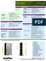 AP-GS1002 High Quality 2-Port GSM Gateway: Technical Specification